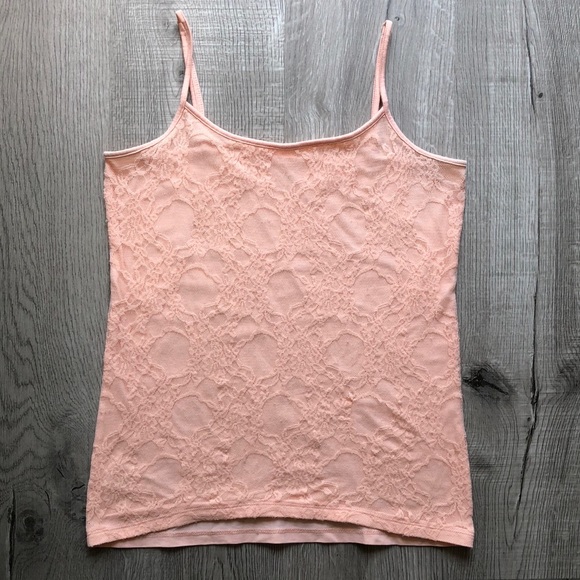 LOFT Tops - Loft Lace Camisole - Pink Cami - Lace Camisole